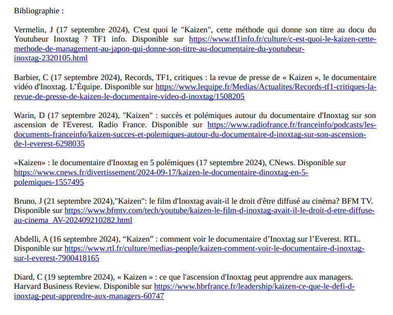 Bibliographie